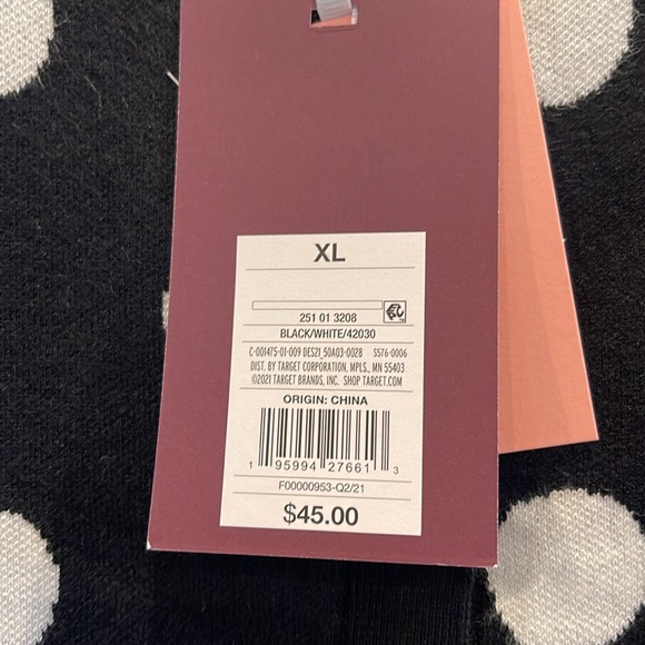 NWT Victor Glemaud Black / White Polka Dot Cardigan Sweater Size XL - Picture 2 of 7